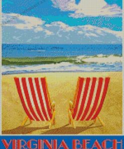 Virginia Beach Chairs Diamond Paintings