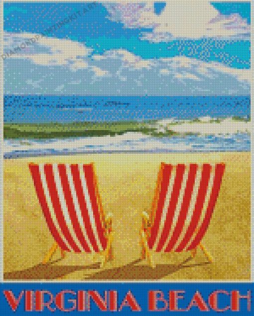 Virginia Beach Chairs Diamond Paintings