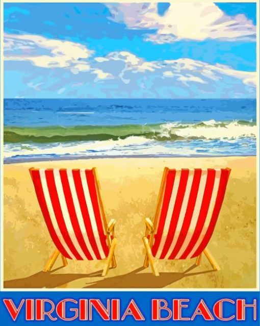 Virginia Beach Chairs Diamond Paintings