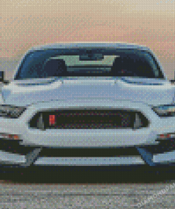 White Shelby Gt 350 Diamond Paintings