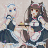 Ylenia Sanginisi And Vanilla Nekopara Nekopara Diamond Paintings