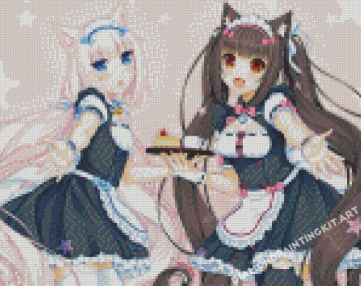 Ylenia Sanginisi And Vanilla Nekopara Nekopara Diamond Paintings