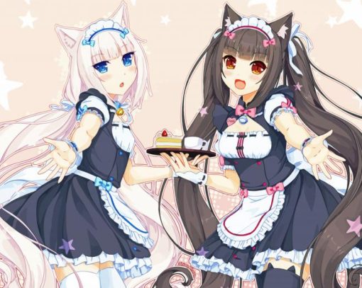 Ylenia Sanginisi And Vanilla Nekopara Nekopara Diamond Paintings