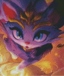 Yuumi From League Of Legends Art Diamond Paintings