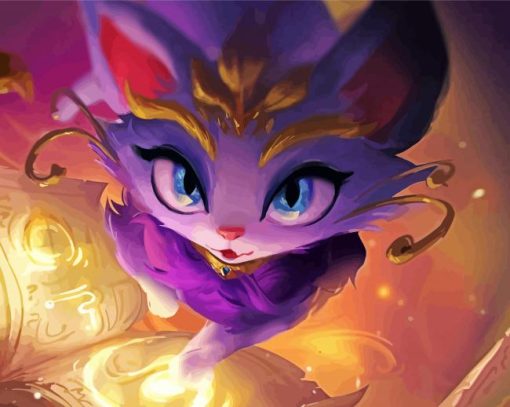 Yuumi From League Of Legends Art Diamond Paintings