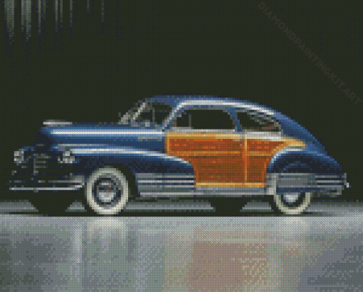 1947 Chevy Fleetline Vintage Car Diamond Paintings