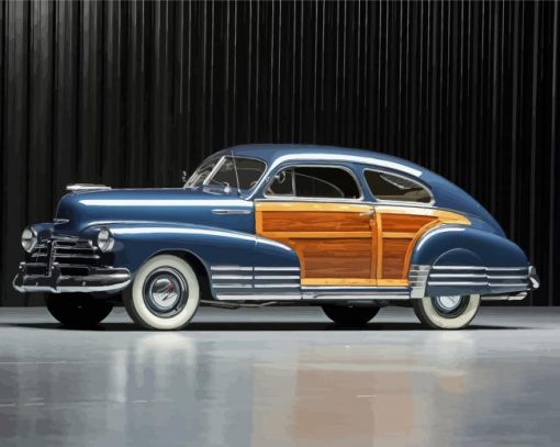 1947 Chevy Fleetline Vintage Car Diamond Paintings