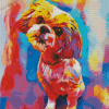 Abstract Colorful Shih Tzu Dog Diamond Paintings