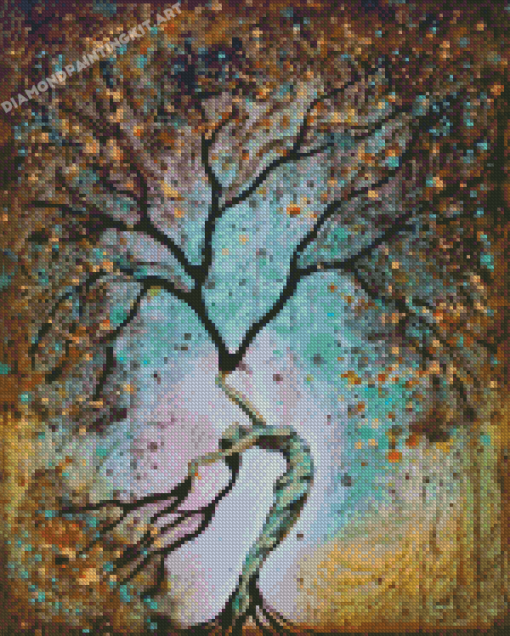 Abstract Woman Tree Diamond Paintings