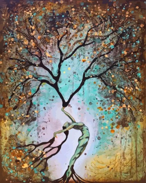 Abstract Woman Tree Diamond Paintings