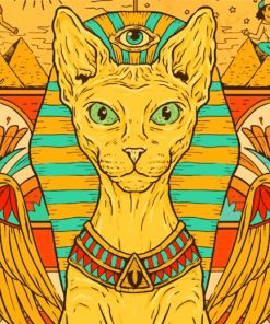 Aesthetic Egyptian Cat Diamond Paintings