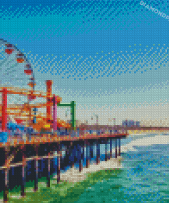 Aesthetic Santa Monica Beach Diamond Paintings