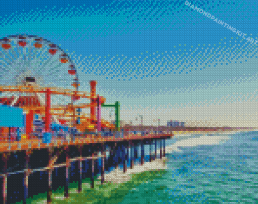 Aesthetic Santa Monica Beach Diamond Paintings