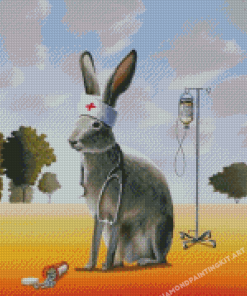 Aesthetic Bad Hare Day Diamond Paintings