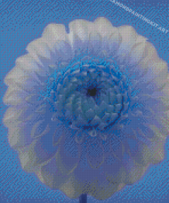 Aesthetic Blue Dahlia Diamond Paintings