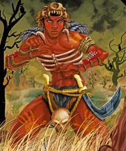 African Warrior Diamond Paintings