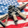 American Flag With AR 15 Diamond Paintings