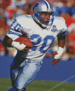 American Football Player Barry Sanders Diamond Paintings