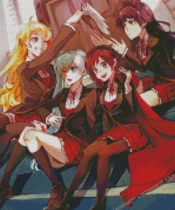 Anime Girls Rwby Characters Diamond Paintings