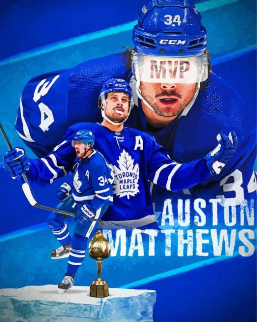 Auston Matthews Poster Diamond Paintings