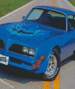 Blue Trans Am Diamond Paintings