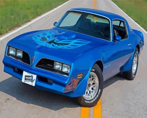 Blue Trans Am Diamond Paintings