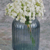 Babys Breath Gypsophila Glass Vase Diamond Paintings