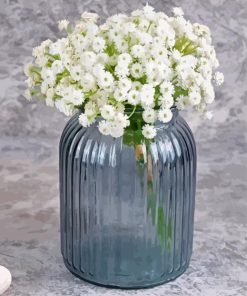 Babys Breath Gypsophila Glass Vase Diamond Paintings