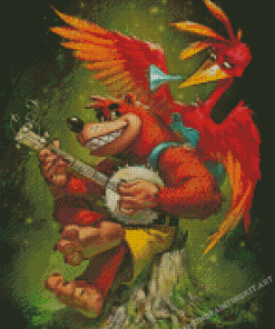 Banjo Kazooie Game Art Diamond Paintings