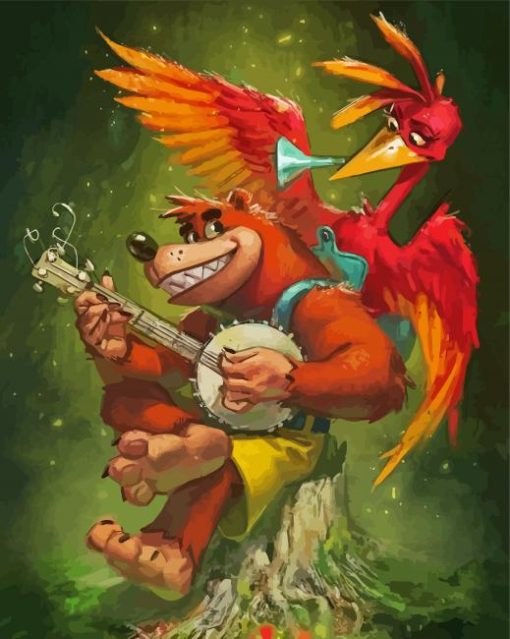 Banjo Kazooie Game Art Diamond Paintings