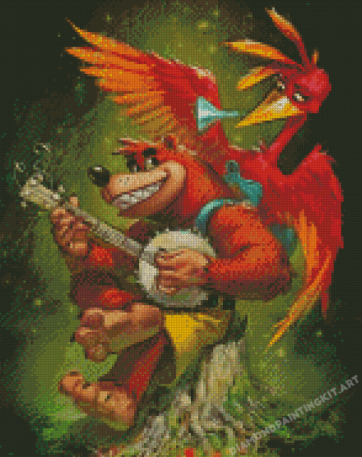 Banjo Kazooie Game Art Diamond Paintings