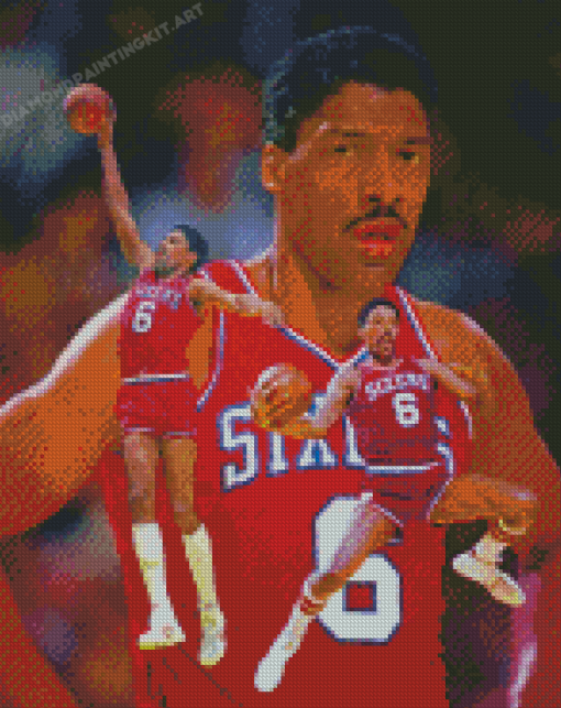 Basketball Player Dr J Diamond Paintings