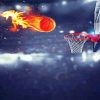 Basketball On Fire Diamond Paintings