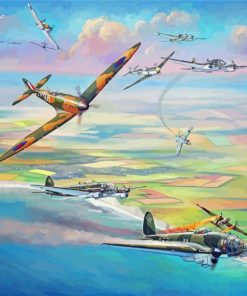 Battle Of Britain Military Aircraft Diamond Paintings