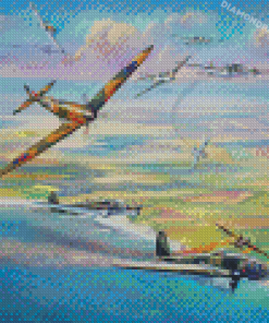 Battle Of Britain Military Aircraft Diamond Paintings