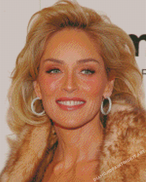 Beautiful Actress Sharon Stone Diamond Paintings