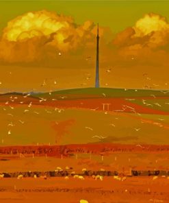 Beautiful View Of Emley Moor Diamond Paintings