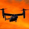 Bell Boeing V22 Osprey Military Aircraft At Sunset Diamond Paintings