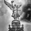 Black And White Angel Of Independence Mexico Diamond Paintings