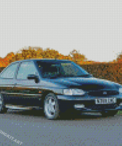 Black Escort RS 2000 Car Diamond Paintings