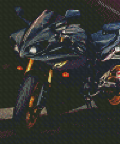 Black Yamaha YZF R1 Motorcycle Diamond Paintings