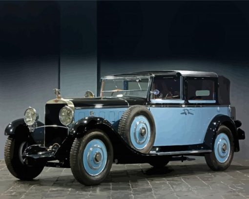 Black And Blue Hispano Suiza Diamond Paintings