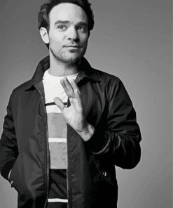 Black And White Charlie Cox Diamond Paintings