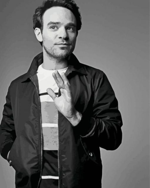 Black And White Charlie Cox Diamond Paintings