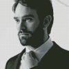 Black And White English Actor Charlie Cox Diamond Paintings