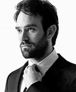 Black And White English Actor Charlie Cox Diamond Paintings