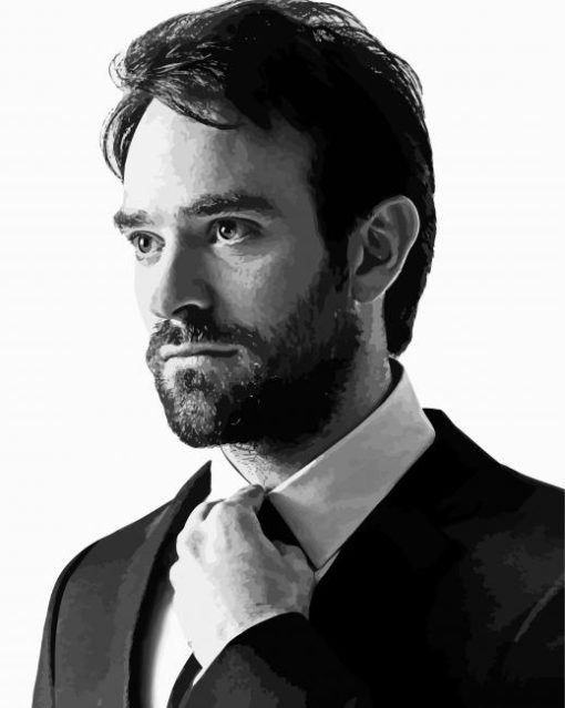 Black And White English Actor Charlie Cox Diamond Paintings