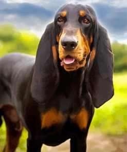 Black And Tan Coonhound Diamond Paintings