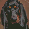 Black And Tan Coonhound Dog Head Diamond Paintings