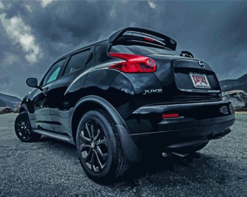 Black Nissan Juke Diamond Paintings